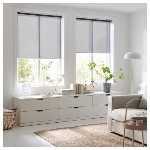 IKEA SKOGSKLOVER ROLETA SZARY 120x195 CM - obrazek 5