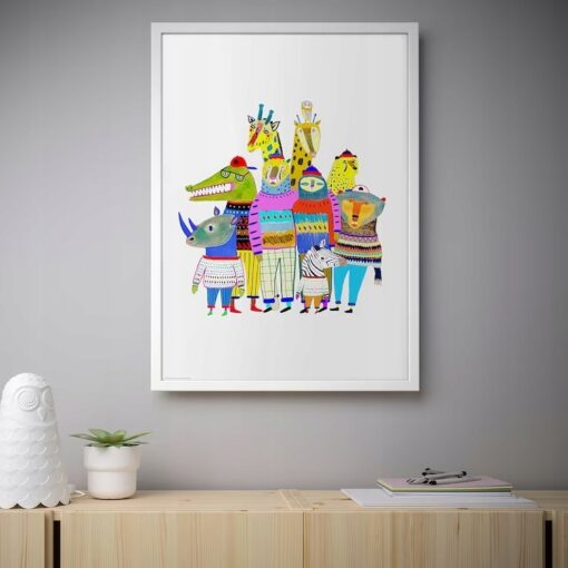 IKEA BILD PLAKAT 'SWETRY NA DRUTACH' 50x70 CM - obrazek 2