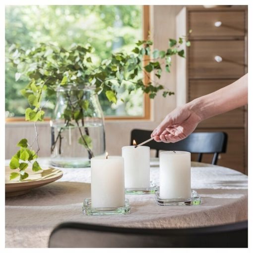 IKEA ADLAD ŚWIECA ZAPACHOWA SKANDYNAW. LASY 3 SZT. - obrazek 2