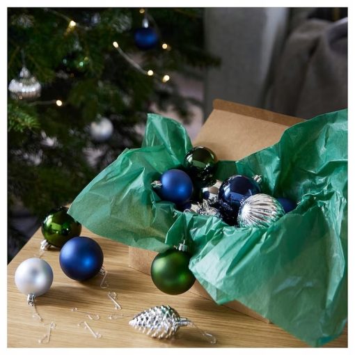 IKEA VINTERFINT BOMBKI CHOINKOWE RÓŻNE WZORY 32szt - obrazek 2
