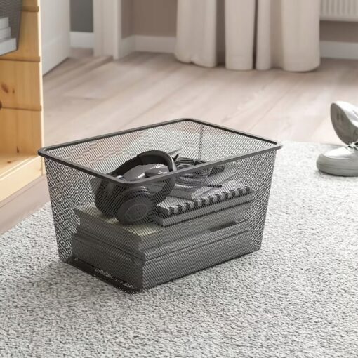 IKEA TROFAST PUDEŁKO SIATKOWE SZARE 42x30x23 CM - obrazek 2