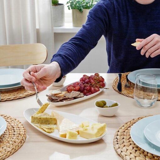 IKEA FROJDEFULL PÓŁMISEK PORCELANA 32x15cm 2SZT - obrazek 4