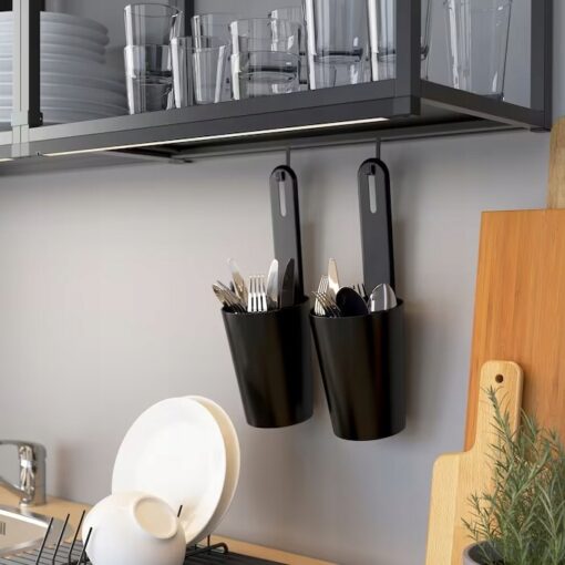 IKEA ENHET SZYNA NA HACZYKI ANTRACYT 37 CM - obrazek 2