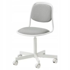 IKEA ORFJALL KRZESŁO OBROTOWE BIAŁE/SZARE DZIECIĘC