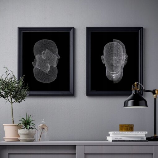 IKEA BILD PLAKAT SKANOWANIE 3D 40x50 CM - 2 SZT. - obrazek 2