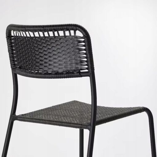 IKEA VIHOLMEN KRZESŁO OGRODOWE SZARY - obrazek 2