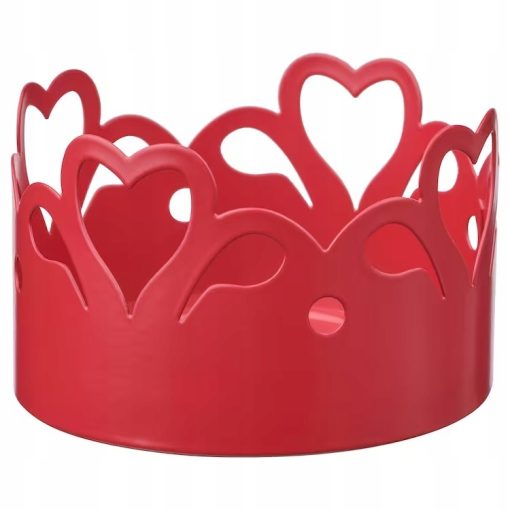 IKEA VINTERFINT ŚWIECZNIK NA TEALIGHT CZERWONY 5cm