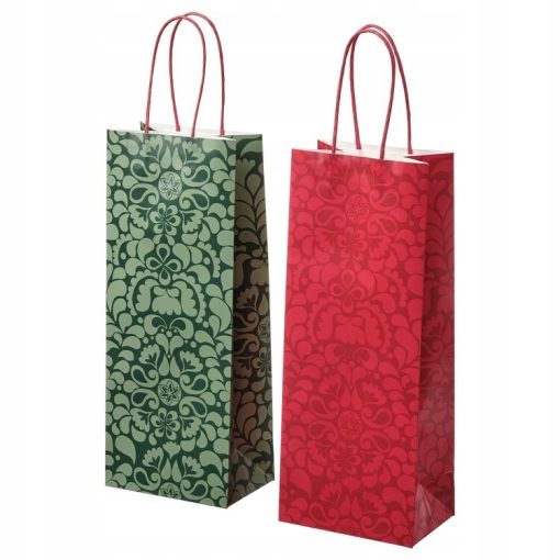 IKEA VINTERFINT TORBA ŚWIĄTECZNA NA BUTELKĘ 2 SZT.