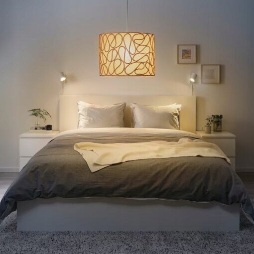 IKEA VINGMAST KLOSZ LAMPY BEŻOWY/SZNURKI 42 CM - obrazek 5