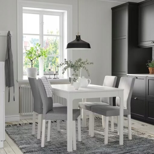 IKEA KATTIL KRZESŁO DO JADALNI BIAŁY/ JASNO SZARY - obrazek 7