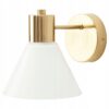 IKEA FLUGBO LAMPA ŚCIENNA MOSIĄDZ SZKŁO