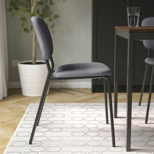 IKEA KARLJAN KRZESŁO DO JADALNI CIEMNOSZARY - obrazek 9