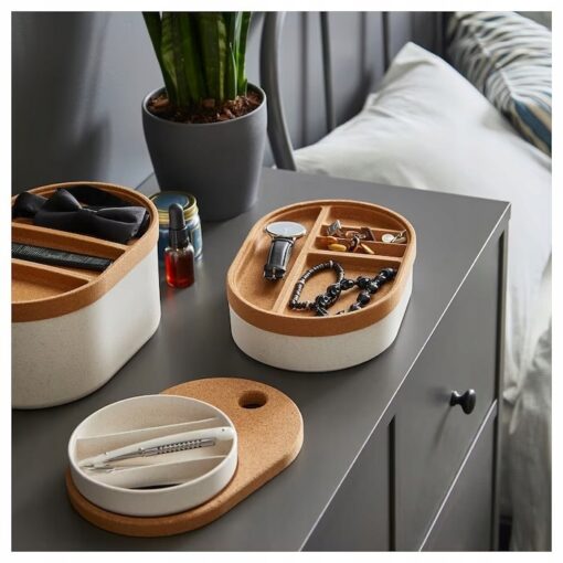 IKEA SAXBORGA PUDEŁKO Z POKRYWKĄ LUSTRO 24X17CM - obrazek 7