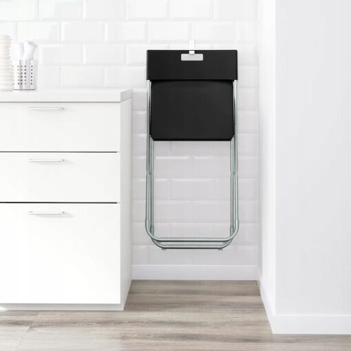 IKEA GUNDE KRZESŁO SKŁADANE ROZKŁADANE CZARNE - obrazek 4