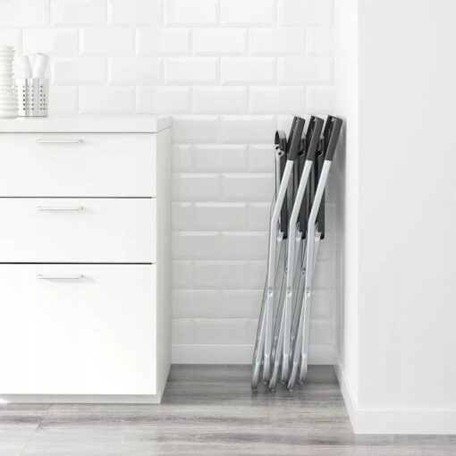 IKEA GUNDE KRZESŁO SKŁADANE ROZKŁADANE CZARNE - obrazek 5