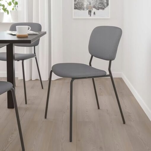 IKEA KARLJAN KRZESŁO DO JADALNI CIEMNOSZARY - obrazek 7
