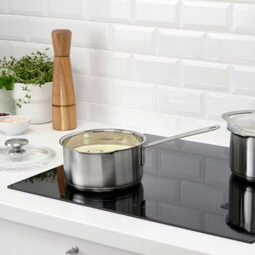 IKEA HEMKOMST RONDEL Z POKRYWKĄ GARNEK STAL 2L - obrazek 2