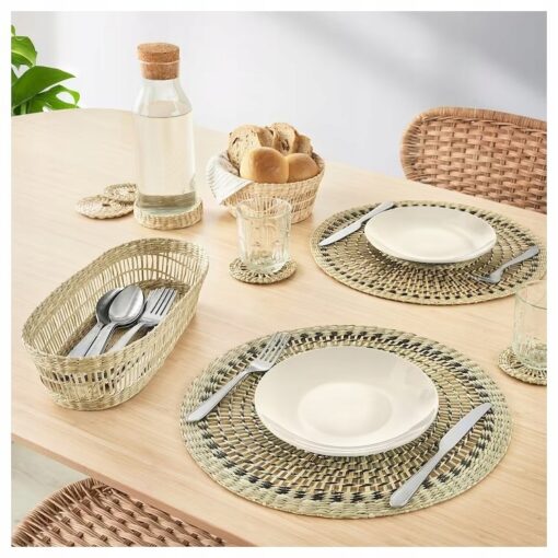 IKEA PENNFISK PODKŁADKA NATURALNA Z TURZYCY 37 CM - obrazek 5