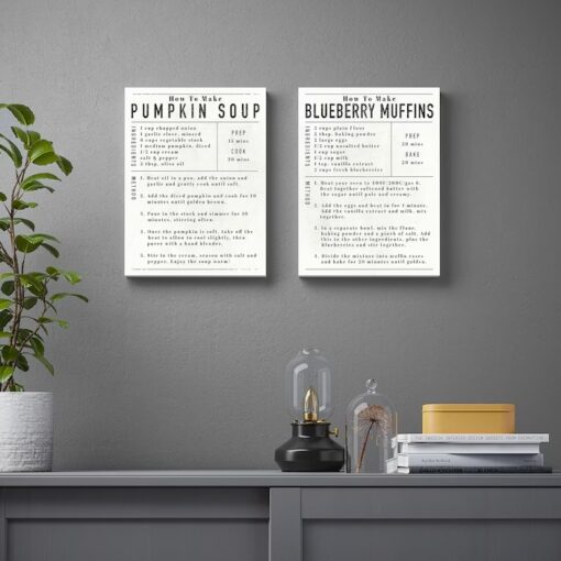 IKEA PJATTERYD OBRAZ ULUBIONE PRZEPISY 30x40 CM 2 - obrazek 2