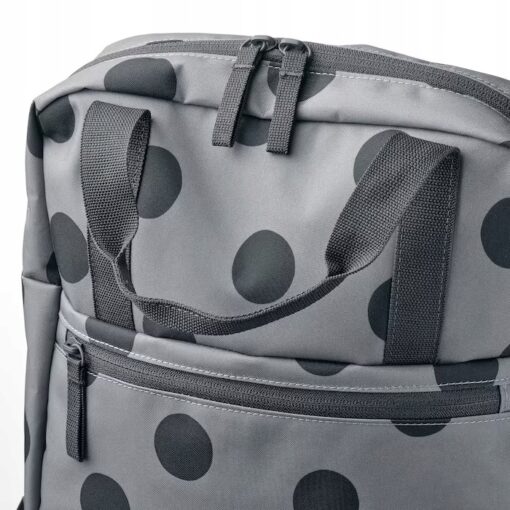 IKEA STARTTID PLECAK SZARY / KROPKI 12 L - obrazek 4