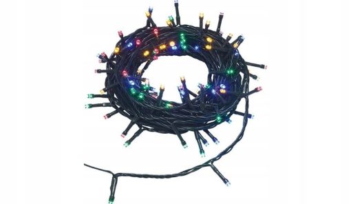 LAMPKI LED 100 MULTIKOLOR ZASILACZ DO WEW ZEWNĄTRZ