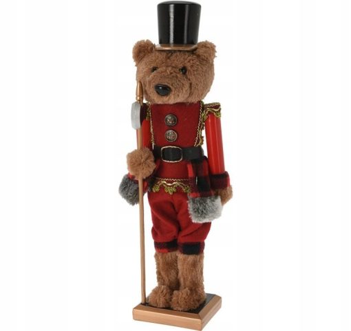 FIGURKA DEKORACYJNA ŚWIĄTECZNA - MIŚ TEDDY - 38 CM