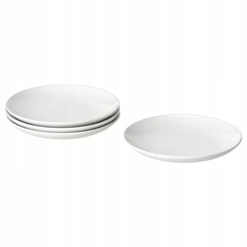 IKEA GODMIDDAG TALERZYK BIAŁY KOMPLET 4 SZT.