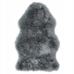 IKEA ULLERSLEV DYWANIK SKÓRA OWCZA SZARY 85 CM