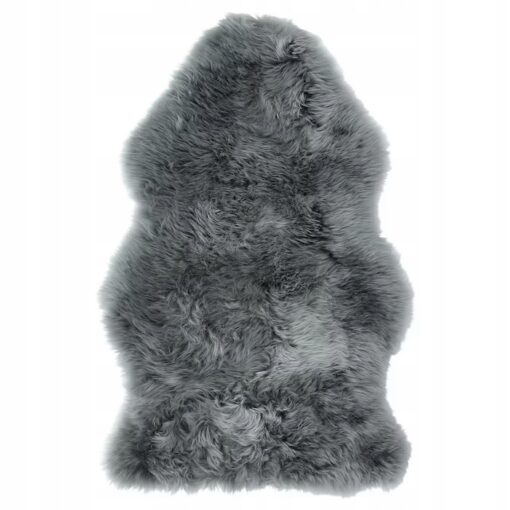 IKEA ULLERSLEV DYWANIK SKÓRA OWCZA SZARY 85 CM