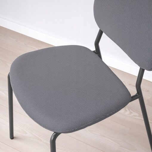 IKEA KARLJAN KRZESŁO DO JADALNI CIEMNOSZARY - obrazek 6