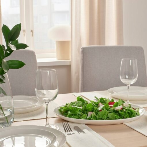 IKEA FROJDEFULL TALERZ PORCELANOWY BIAŁY 34x26 CM - obrazek 5