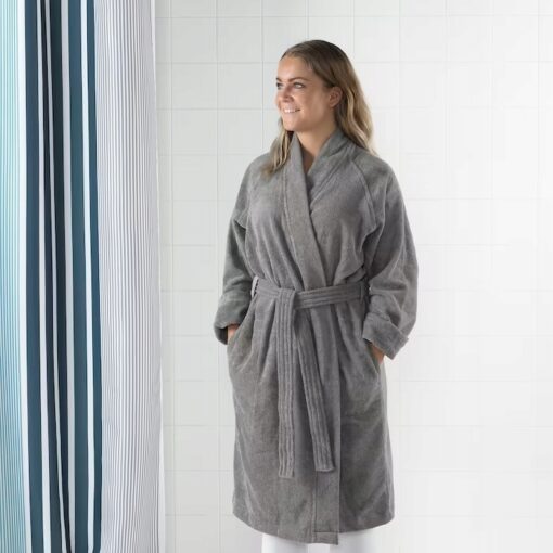 IKEA ROCKAN SZLAFROK SZARY ROZMIAR L/XL - obrazek 3