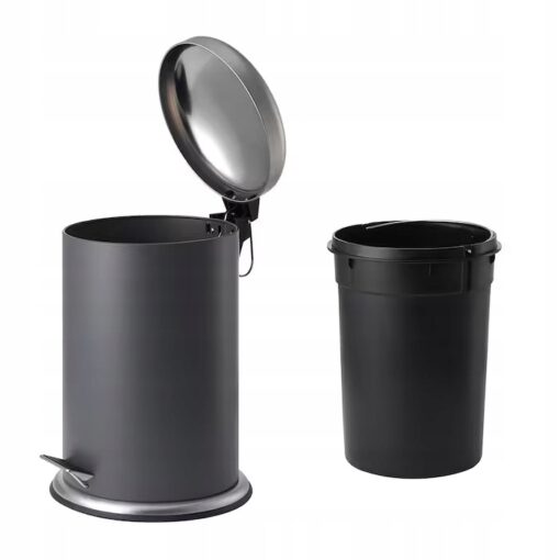 IKEA MJOSA KOSZ NA ODPADY CIEMNY SZARY 12 L - obrazek 2