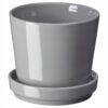 IKEA CITRUSFRUKT DONICZKA Z PODSTAWKĄ SZARA 9 CM