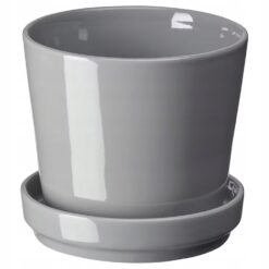 IKEA CITRUSFRUKT DONICZKA Z PODSTAWKĄ SZARA 9 CM