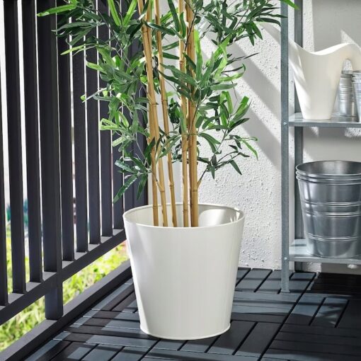 IKEA VITLOK OSŁONKA DONICZKI KREMOWY 32 CM - obrazek 2