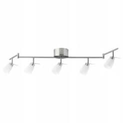 IKEA TIDIG LAMPA SUFITOWA 5 REFLEKTORÓW NIKIEL