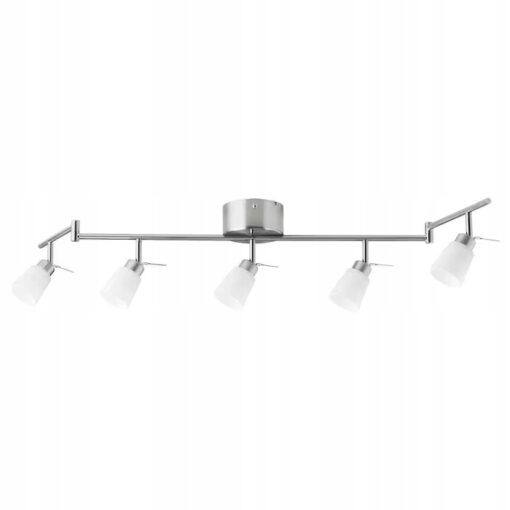 IKEA TIDIG LAMPA SUFITOWA 5 REFLEKTORÓW NIKIEL