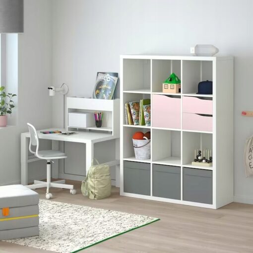IKEA KALLAX WKŁAD Z 2 SZUFLADAMI RÓŻ/BRĄZ 33x33 CM - obrazek 2