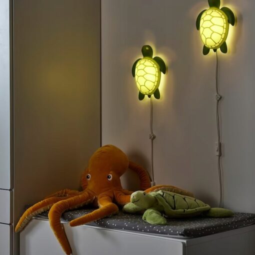 IKEA BLAVINGAD LAMPA ŚCIENNA LED ŻÓŁW ZIELONY - obrazek 3
