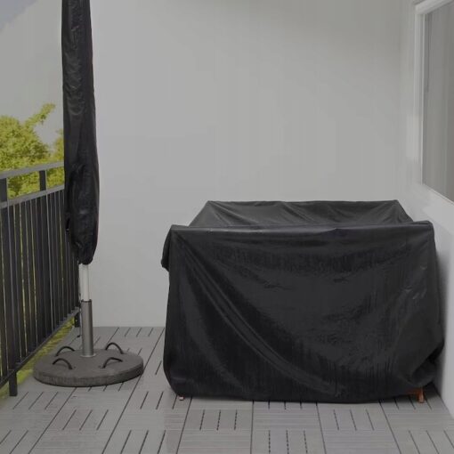 IKEA TOSTERO POKROWIEC NA MEBLE CZARNY 145X145CM - obrazek 2