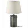 IKEA SNOBYAR LAMPA STOŁOWA SZARY/TURKUS 52CM