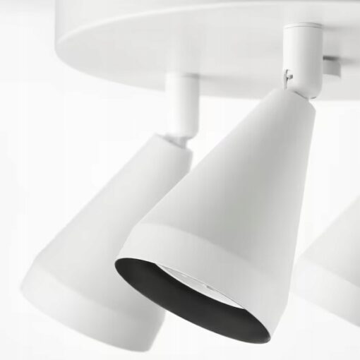 IKEA NAVLINGE LAMPA SUFITOWA 3 REFLEKTORY BIAŁY - obrazek 3