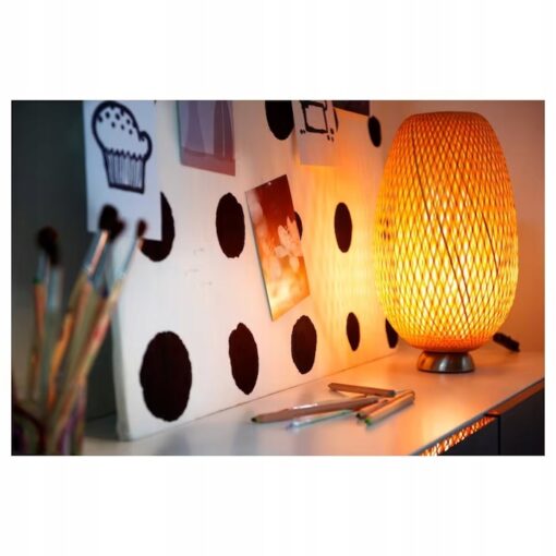 IKEA BOJA LAMPA STOŁOWA BAMBUS 40X20CM - obrazek 4