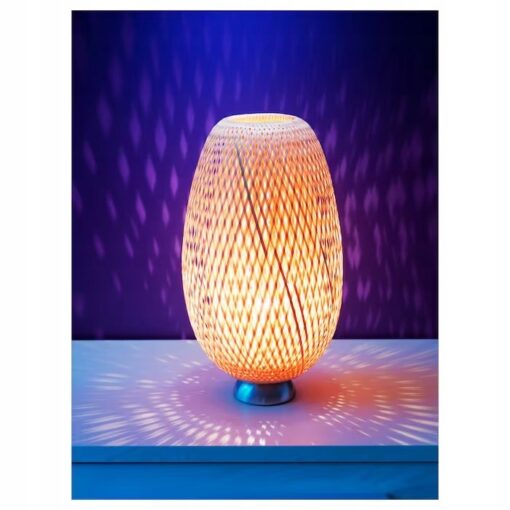 IKEA BOJA LAMPA STOŁOWA BAMBUS 40X20CM - obrazek 5