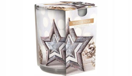 ŚWIECA ZAPACHOWA WINTER STAR W SZKLE
