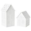 IKEA STRALA DEKORACJA ŚWIETLNA LED DWA BIAŁE DOMKI