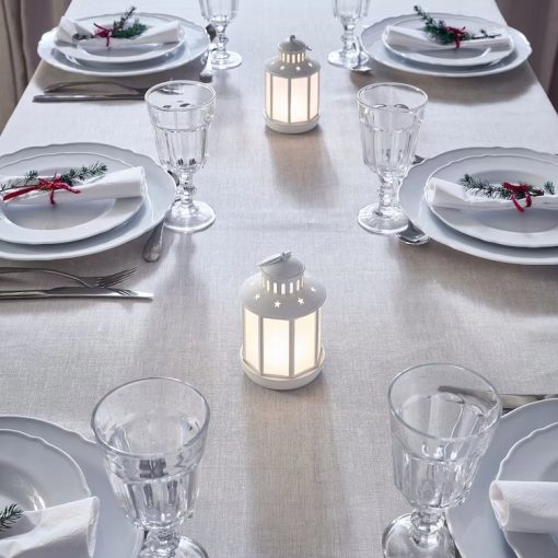 IKEA STRALA LATARENKA LED NA BATERIE BIAŁA 13 CM - obrazek 4