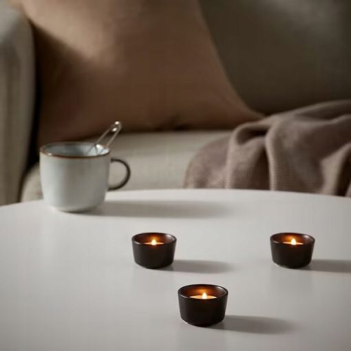 IKEA AROFULL ŚWIECZNIK NA TEALIGHTY CZARNY 3.5 CM - obrazek 3