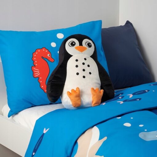 IKEA BLAVINGAD - PODUSZKA PINGWIN CZARNY / BIAŁY - obrazek 2